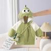 Bolso cruzado de terciopelo con dinosaurio para bebé niño, Chaqueta, Chaqueta de algodón con capucha a prueba de viento para niño, Chaqueta de bebé para salidas de invierno