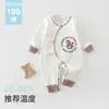 Macacão de borboleta para bebê para primavera e outono, macacão para proteger a barriga de recém-nascido, macacão de manga comprida 100% algodão