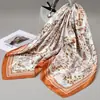 Cachecol Quadrado Grande Retro Paisley Europeu e Americano Transfronteiriço Cachecol de Seda Xale Dança de Rua Turbante Cachecol Feminino Versátil Moda Coreana