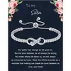 Amazon Transfronterizo Ilimitado Pulsera de Tenis Ajustable para Esposa, Madre, Tía, Hermana, Regalo de Cumpleaños Graduación