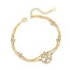 Collar de Plata de Ley 925 Margarita Pequeña Diseño de Nicho para Mujer Cadena para Clavícula de Lujo de Entrada Colgante de Flor Fritillaria Blanca Ins