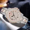 Un Producto de Dropshipping, un Nuevo Reloj de Cuarzo de Venta Caliente en Comercio Exterior Lleno de Diamantes, Lujo Ligero, Reloj para Hombre Impermeable de Moda al por Mayor
