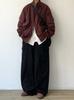 Chaqueta bomber Harrington estilo japonés retro de primavera y otoño 2024, chaqueta holgada vintage con cuello vertical para hombre