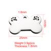 Venta caliente transfronteriza acero de titanio Colgante para mascota accesorios de joyería diy hueso de perro hueco colgante garra de perro colgante placa de perro