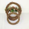 Guirnalda de Decoraciones Navideñas DIY Ramas Secas Guirnalda de Ratán Adorno Artesanías de Madera Navideñas Anillo de Ratán Anillo de Ratán
