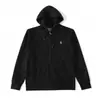Sudadera con capucha de alta calidad para cruzar fronteras, modelo básico Paul Howard, bordado con logo de poni, chaqueta unisex con cremallera