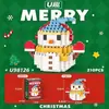 Serie de Árbol de Navidad de Papá Noel Muñeco de Dibujos Animados Modelo Adornos Bloques de Construcción de Micropartículas Juguetes Educativos de Ensamblaje Venta al por Mayor