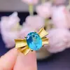 Anel de Prata Esterlina S925 com Topázio Natural Moda Laço Oval 8X10Mm Anel Suporte Vazio Lote Fornecimento Ao Vivo