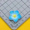 Clip para el pelo de flor de cinco pétalos puntiagudos con destellos finos de color brillante, pinza para el pelo, cuerda para el pelo, pinza de sujeción, pegamento de crema, pegatina para nevera DIY, accesorios de resina, accesorios