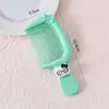 Peine para pelo de gato con diseño de dibujos animados de colores dulces, peine de alta estética portátil para uso doméstico, cabello suave sin enredos, peine para coletas