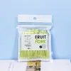 Garfinhos de frutas fofos, palitos de frutas plásticos descartáveis, utensílios domésticos para comer bolos, saladas de vegetais, garfinhos pequenos de animais de desenho animado