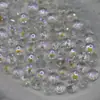 Contas de Roda de Cristal Coloridas de Alta Qualidade com Revestimento Superior 8mm Super Brilhantes Contas de Cristal Facetadas Planas Contas de Roda Contas Soltas de Cristal DIY