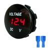 Voltímetro Impermeable CC Modificado Nuevo Pantalla Digital Coche Motocicleta Coche Led Prueba de Batería Coche 12-24V
