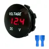 Cargador de Coche Cargador de Coche para Motocicleta Cargador de Teléfono Móvil Accesorios de Modificación Voltímetro Led Pantalla Digital DC Cargador de Coche