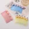 Peine de Plástico para Niña Tarjeta Invertida para el Cabello de Niña Dulce Accesorios para el Cabello Tocado Dibujo Animado Múltiples Estilos Flor Mariposa Accesorios
