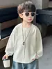 Camiseta de Manga Larga de Otoño para Niños 2026 Nueva Elegante Ropa de Otoño para Niños Pequeños Prenda Superior Capa Base Infantil Moderna