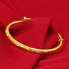 Joyería de Oro Aluvial Pulsera Mobius para Mujer Pulsera Brillante de Alto Grado que No se Desvanece Pulsera del Dragón y el Fénix Pulsera de Imitación de Oro