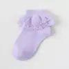 [Nuevo Producto] Calcetines de Niña Verano Finos Dulces de Encaje Cortos Estilo Coreano Transpirables Calcetines de Estudiante