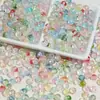 Venta al por mayor del fabricante Cuentas de Vidrio Lechoso Transparente de 6-8 mm Cuentas Redondas Cuentas Sueltas de Vidrio Materiales para Collar Hecho a Mano DIY