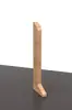 Rodapé Simples de Liga de Alumínio com Textura de Madeira 6cm Metal Estilo Madeira Original Noz Espessado Liga de Alumínio Fácil Instalação