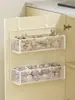 Estante de almacenamiento multicapa para puerta de gabinete de cocina para cebolletas, jengibre, ajo y especias, estante multifuncional para gabinete en el lateral del refrigerador, estante para frutas y verduras