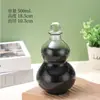 Botella de Agua Simple con Forma de Calabaza, Botella para Fermentar Vino, Botella para Bebidas de Té con Leche, Jarra de Vidrio para Vino, Set de Vino Portátil para Hogar y Exterior, Botella Portátil