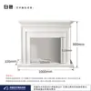 Decoración de chimenea con llama simulada estilo francés para fondo de transmisión en vivo, mueble de TV con chimenea para interior del hogar, sala de estar y recibidor