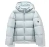 Nueva Chaqueta Corta de Plumas 2025 para Mujer, Holgada y Engrosada, Talla Pequeña, 90% Plumón de Pato Blanco, Abrigo de Invierno con Capucha, Moderno