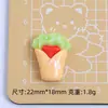 Hamburguesa Papas Fritas Comida Juego Dibujos Animados Hecho a Mano DIY Pegamento de Crema Resina Accesorios Pequeños Zapatos de Cueva Creativos Hebilla Material para Joyería