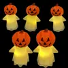 Luz Cálida Amarilla Luminosa de Halloween Calabaza Luminosa Festival de Fantasmas Fantasma Lindo Luz de Noche Regalo Adornos Luz de Ambiente