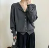 Nuevo Top de Punto Corto con Cuello en V Ajustado Otoño/Invierno 2026 para Mujer, Versátil, Adelgazante y Elegante