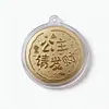 Colgante Llavero de Templo para Riqueza Instantánea, Buena Fortuna, Tesoro, Pluma de Sabiduría, Llave del Bodhisattva Manjushri, Regalo de Año Nuevo Chino