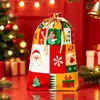 Bolsas de Regalo con Cordón de Halloween y Navidad de Venta Caliente Transfronterizas, Bolsas de Empaque con Cordón Navideño, Decoraciones Navideñas, Bolsas de Aluminio Láser