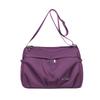 Bolsa Transversal de Nylon Nova 2025 Feminina Versátil Casual Multicamadas Bolsa Pequena Portátil Bolsa de Ombro Bolsa para Mães de Meia-idade e Idosas