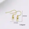 DIY feito à mão banhado a cobre gancho de orelha joia joia gancho de orelha gancho brincos acessórios de joia material para brincos fabricantes atacado