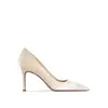 Zapatos de tacón alto de satén de seda color champán para mujer, zapatos de boda de punta fina de tacón de aguja, zapatos de novia que no cansan los pies, adecuados para el uso diario, zapatos de boda con pedrería
