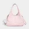 Bolso Tejido Hecho a Mano de Alta Gama con Diseño de Nicho 2026 Primavera Nueva Moda Bolso de Mano Tote de Gran Capacidad
