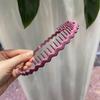 Faixa de Cabelo para Lavar o Rosto Verão Alta Qualidade Sensação Dentada Antiderrapante Faixa de Cabelo Pequena Fresca Acessórios de Cabelo Femininos Headwear Faixa de Cabelo Verão Feminino Verão