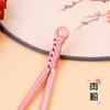 Hengmei Botão Botão Cheongsam Cauda Longa Chinesa Borla Conta de Jade Trança Fivela Estilo Nacional Botão Elegante Acessórios