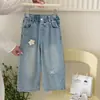 Jeans Bordados de Estrella para Niñas Moda Primavera 2026 Nuevo Estilo Versátil Casual para Niños Pantalones Largos de Primavera y Otoño