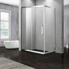 Jinkangxing Separación Seco y Húmedo Cuadrado Espejo Pulido Vidrio Templado Pantalla Puerta de Ducha Acero Inoxidable 304 Cabina de Ducha para Baño