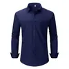 Popular camisa negra de negocios antiarrugas para comercio exterior, ropa formal, respuesta rápida a pedidos pequeños, camisa de manga larga para hombre, OEM y producción personalizada