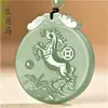 Pendente de luz de zodíaco de jade atacado de fábrica pingente de zodíaco ciano colar de jade masculino e feminino