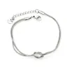 Pulseira de Corrente de Metal da Moda Mais Vendida Transfronteiriça para Mulheres, Pulseira de Clipe de Papel de Aço Inoxidável de Alto Padrão de Nicho no Atacado