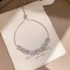 Pulsera Rombo Flor Zircón Bañada en Oro Real con Goteo de Aceite Lujo Accesible Pulsera de Gama Alta Moda y Exquisita Pulsera Elegante para Mujeres