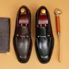 Preventa No Disponible Mocasines Versátiles para Hombre de Cuero Genuino Slip-on Piel de Vaca Zapatos de Vestir de Cuero Banquete de Bodas Fabricante