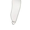 Collar hueco de amor de acero de titanio para mujer, ligero, de lujo, de nicho, diseño de alta gama, de nicho, simple, con cadena de clavícula de hueso de serpiente.