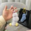 Pingente Giratório Menina Fofa Cor de Doce Pelúcia Chaveiro de Carro Acessórios para Pendurar na Bolsa Acessórios para Capa de Celular Presente