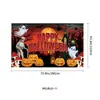 Tecido de fundo para Halloween com estampa de mão vermelho-sangue, Tecido para pendurar banner de Halloween, Suprimentos de decoração para festa de terror, Tecido de fundo para foto