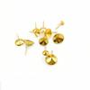 Estampado de acero inoxidable pin de oreja de copa puntiaguda Soporte de piedra acrílica aretes de soporte DIY soporte satelital pin de oreja al por mayor